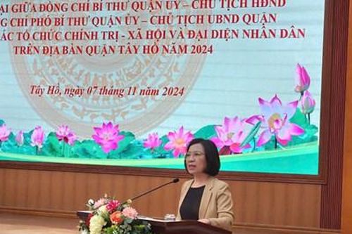 Quận Tây Hồ: Giải quyết 15 kiến nghị của nhân dân tại hội nghị đối thoại