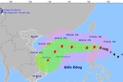 Cập nhật mới nhất về cơn bão Yinxing