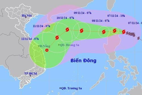 Tin bão mới nhất 7/11: Bão Yinxing gần Biển Đông, mạnh cấp 15