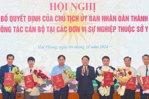 Bổ nhiệm 6 giám đốc đơn vị thuộc Sở Y tế Hải Phòng