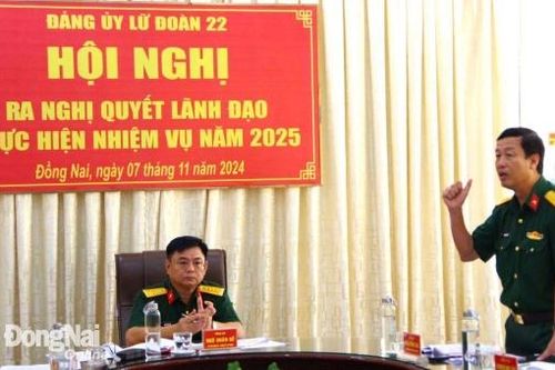 Tập trung lãnh đạo hoàn thành tốt, xuất sắc nhiệm vụ lữ đoàn 22 năm 2024