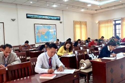 25 thí sinh tham dự Hội thi học viên học giỏi lý luận chính trị lần IV năm 2024