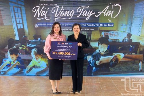 Trung ương Đoàn tổ chức chương trình 'Nối vòng tay ấm' tại Thái Nguyên