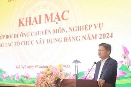 Hà Nội: Bồi dưỡng nghiệp vụ công tác tổ chức xây dựng Đảng