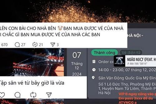 Concert ATSH D-3 'cháy vé': Hành động của một bộ phận 'Gai Con' gây thêm căng thẳng
