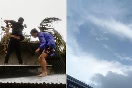 Bên trong mắt bão Yinxing có những vệt mây siêu thực cao vút, là hiện tượng gì?