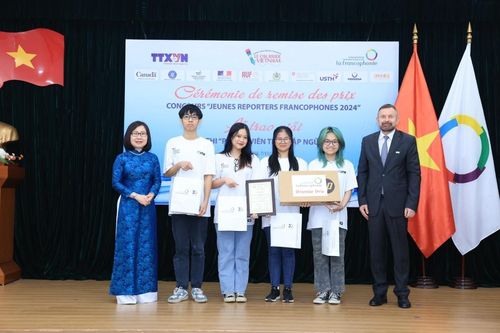 Trao giải cuộc thi 'Phóng viên trẻ Pháp ngữ' lần thứ 9 - năm 2024