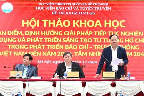 Vận dụng sáng tạo tư tưởng Hồ Chí Minh trong phát triển báo chí thời kỳ đổi mới