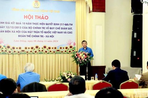 Các cấp công đoàn chủ trì và tham gia hơn 223 nghìn cuộc giám sát, phản biện xã hội