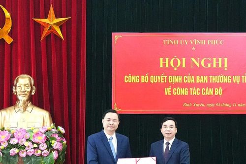 Vĩnh Phúc kiện toàn lãnh đạo chủ chốt các huyện