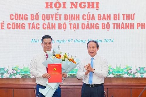 Ban Bí thư chuẩn y nhân sự Ban Thường vụ Thành ủy Hải Phòng
