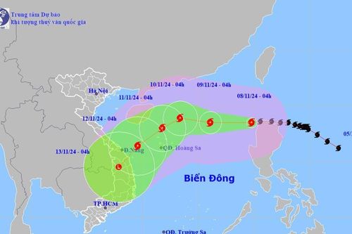 Bão Yinxing đã đi vào biển Đông