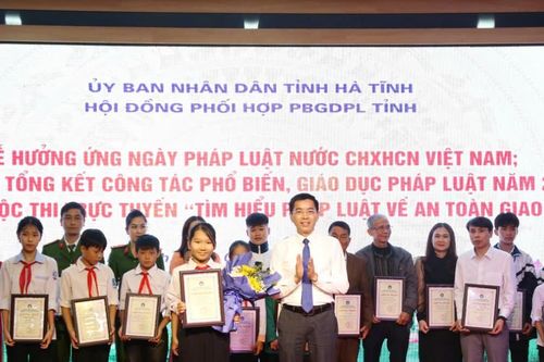 Hà Tĩnh: Hơn 350.000 lượt người tham gia cuộc thi trực tuyến 'Tìm hiểu pháp luật về ATGT'