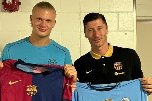 Barca gác lại kế hoạch ký Haaland vì 'cơn giận' của Lewandowski
