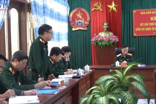 Kiểm tra toàn diện công tác tại VKSQS Quân khu 5