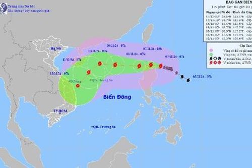 Bão Yinxing mạnh lên cấp 15, gần Biển Đông