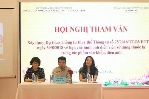 Hạn chế tối đa hình ảnh diễn viên sử dụng thuốc lá trong tác phẩm sân khấu, điện ảnh