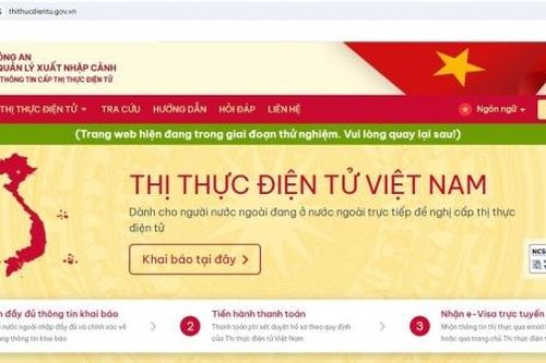 Từ ngày 11/11, Bộ Công an có thêm cổng thông tin cấp thị thực điện tử e-visa