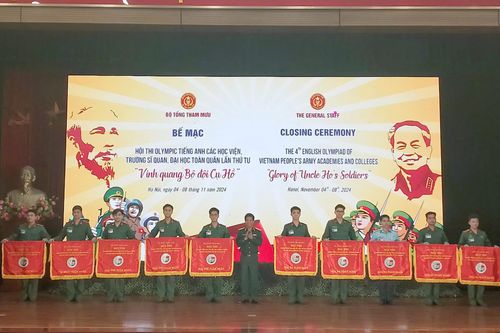 Trường Sĩ quan Thông tin đạt giải nhì toàn đoàn Hội thi Olympic Tiếng Anh toàn quân năm 2024