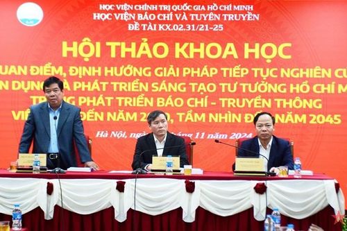 Vận dụng và phát triển sáng tạo tư tưởng Hồ Chí Minh trong phát triển báo chí-truyền thông