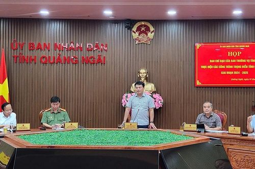 Họp Ban Chỉ đạo các dự án trọng điểm tỉnh Quảng Ngãi