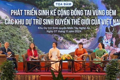 Thúc đẩy sinh kế bền vững cho cộng đồng địa phương tại vùng đệm của các Khu dự trữ sinh quyển