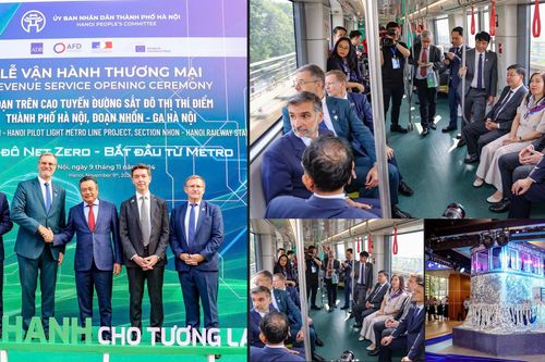 Hà Nội bắt đầu vận hành thương mại đoạn trên cao đường sắt Nhổn- Ga Hà Nội