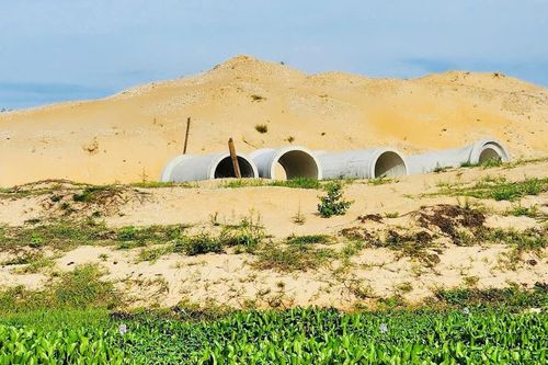 Quảng Nam: cát nạo vét sông Cỏ Cò dùng để đắp đập ngăn mặn