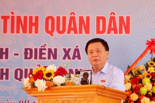 Ủy viên Bộ Chính trị Nguyễn Xuân Thắng dự Ngày hội Đại đoàn kết tại Quảng Ninh