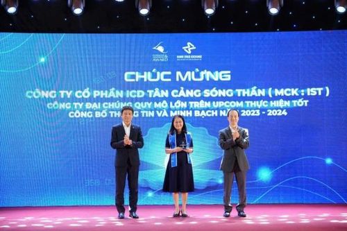 ICD Tân cảng Sóng Thần lọt vào top 10 công ty đại chúng quản trị tốt