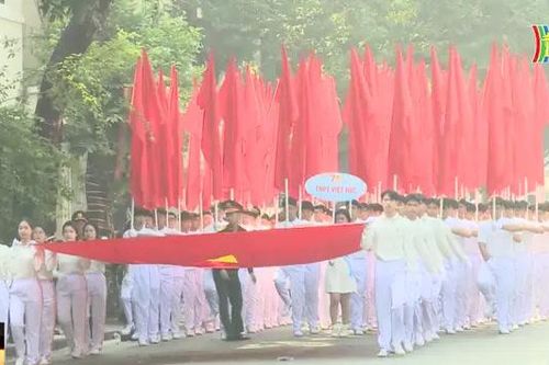 Chuẩn bị cho ngày hội lớn 'Hành khúc học sinh Thủ đô'