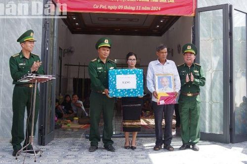 Bộ đội Biên phòng tỉnh Đắk Lắk khánh thành 'Nhà đồng đội' tặng quân nhân có hoàn cảnh khó khăn