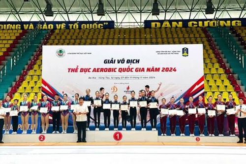 Đồng Nai giành 1 huy chương vàng giải vô địch aerobic quốc gia