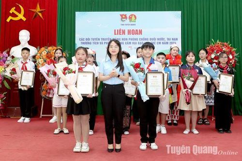 Liên hoan các Đội tuyên truyền măng non phòng, chống đuối nước, tai nạn thương tích và xâm hại, bạo lực trẻ em năm 2024
