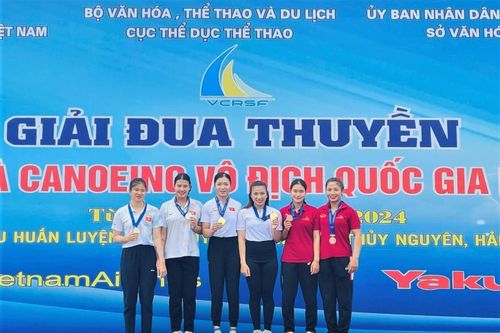 Giải Đua thuyền Rowing và Canoeing Vô địch Quốc gia năm 2024: Thái Nguyên xếp thứ 9 toàn đoàn
