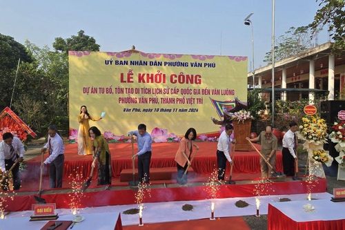 Khởi công dự án tu bổ, tôn tạo Di tích lịch sử Quốc gia - Đền Vân Luông
