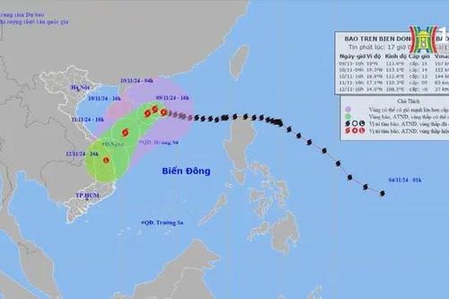 Bão số 7 suy yếu khi vào gần đất liền