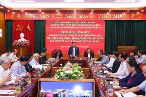 Nghiên cứu, vận dụng sáng tạo tư tưởng Hồ Chí Minh trong xây dựng đất nước