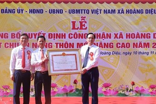 Xã Hoàng Diệu (huyện Chương Mỹ) đạt chuẩn nông thôn mới nâng cao