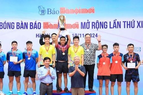 Giải bóng bàn tranh Cúp Báo Hànôịmới năm 2024 thành công rực rỡ