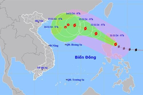 Bão Toraji mạnh lên cấp 12, giật cấp 15, đêm nay sẽ vào Biển Đông