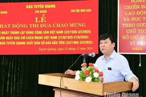 Phát động thi đua đặc biệt chào mừng Kỷ niệm 60 năm Báo Tuyên Quang xuất bản số báo đầu tiên