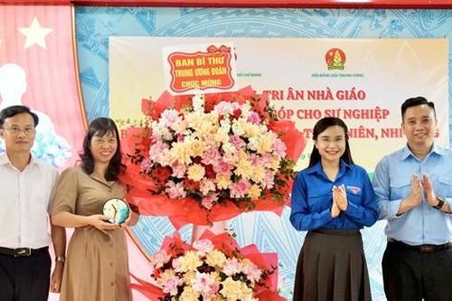 Bí thư Trung ương Đoàn thăm hỏi, tri ân giáo viên Tổng phụ trách Đội dịp 20/11