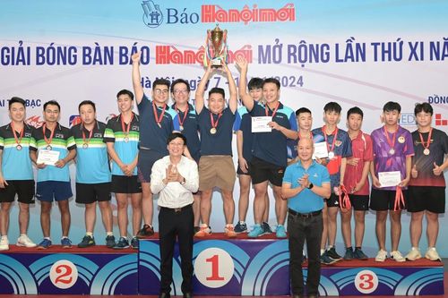 Petrovietnam vô địch nội dung đồng đội và đơn nam Giải bóng bàn Báo Hà Nội Mới mở rộng 2024