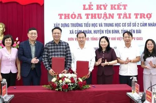 PV GAS hỗ trợ xây dựng trường học ở huyện Yên Bình, tỉnh Yên Bái