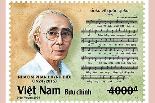 Phát hành tem bưu chính kỷ niệm 100 năm sinh tác giả 'Đoàn Vệ quốc quân'