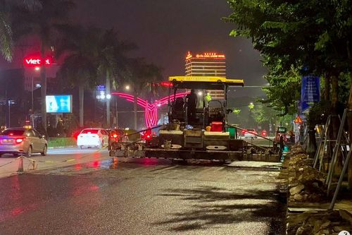Tăng cường thi công ban đêm giảm ùn tắc trên tuyến Đại lộ Lê Nin