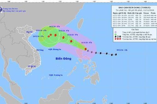 Bão TORAJI đi vào Biển Đông, chuỗi 3 cơn bão và áp thấp nhiệt đới dồn dập