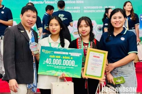 Lạng Sơn có 1 dự án đạt giải nhì tại cuộc thi Ý tưởng/Dự án Khởi nghiệp Xanh - Phát triển bền vững năm 2024