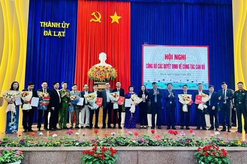 Thành ủy Đà Lạt công bố quyết định điều động, bổ nhiệm cán bộ